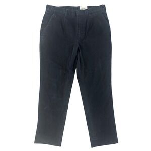 Basic Rights Black Twill Trousers Pants Adjustable Mens Size Small Minimalist